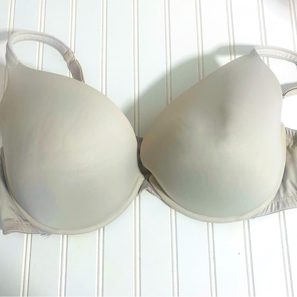 Cacique Boost Plunge Nude Colored Bra Size 46DD